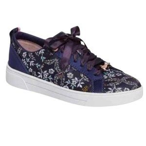 Ted Baker London Sorcey Blue Floral Sneakers Size 8